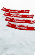 RED AND WHITE SUPREME UNDERWEAR