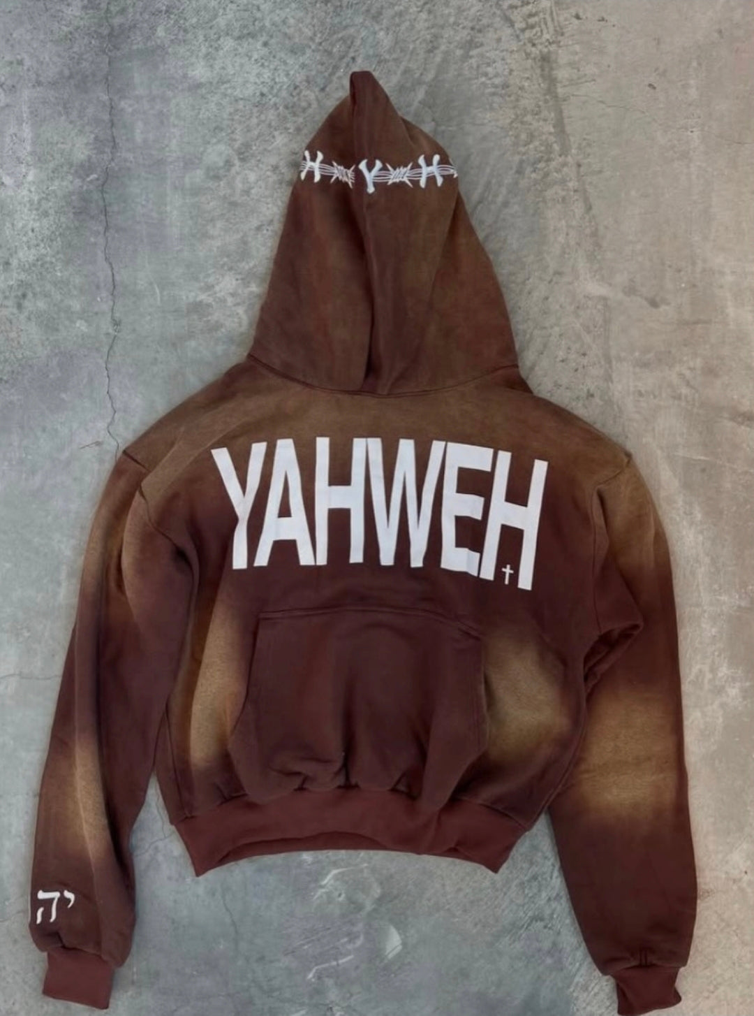 BROWN YAHWEH HOODIE