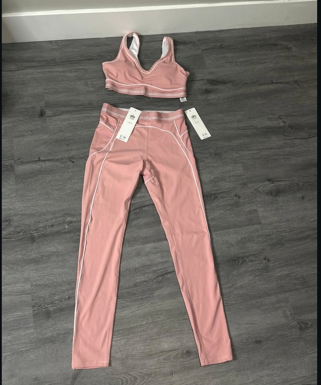 PINK YOGA ALO SET