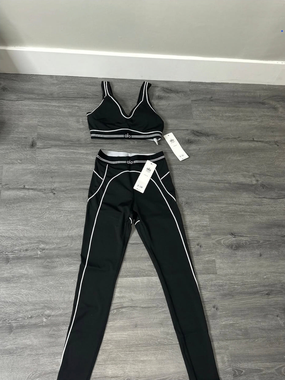BLACK ALO YOGA SET