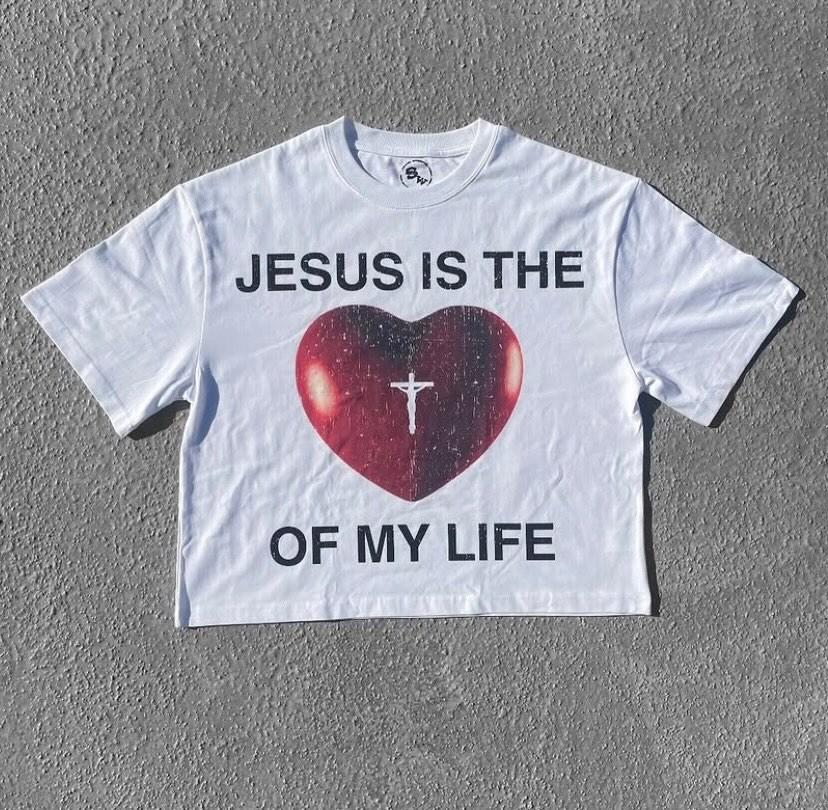 WHITE JESUS LOML SHIRT