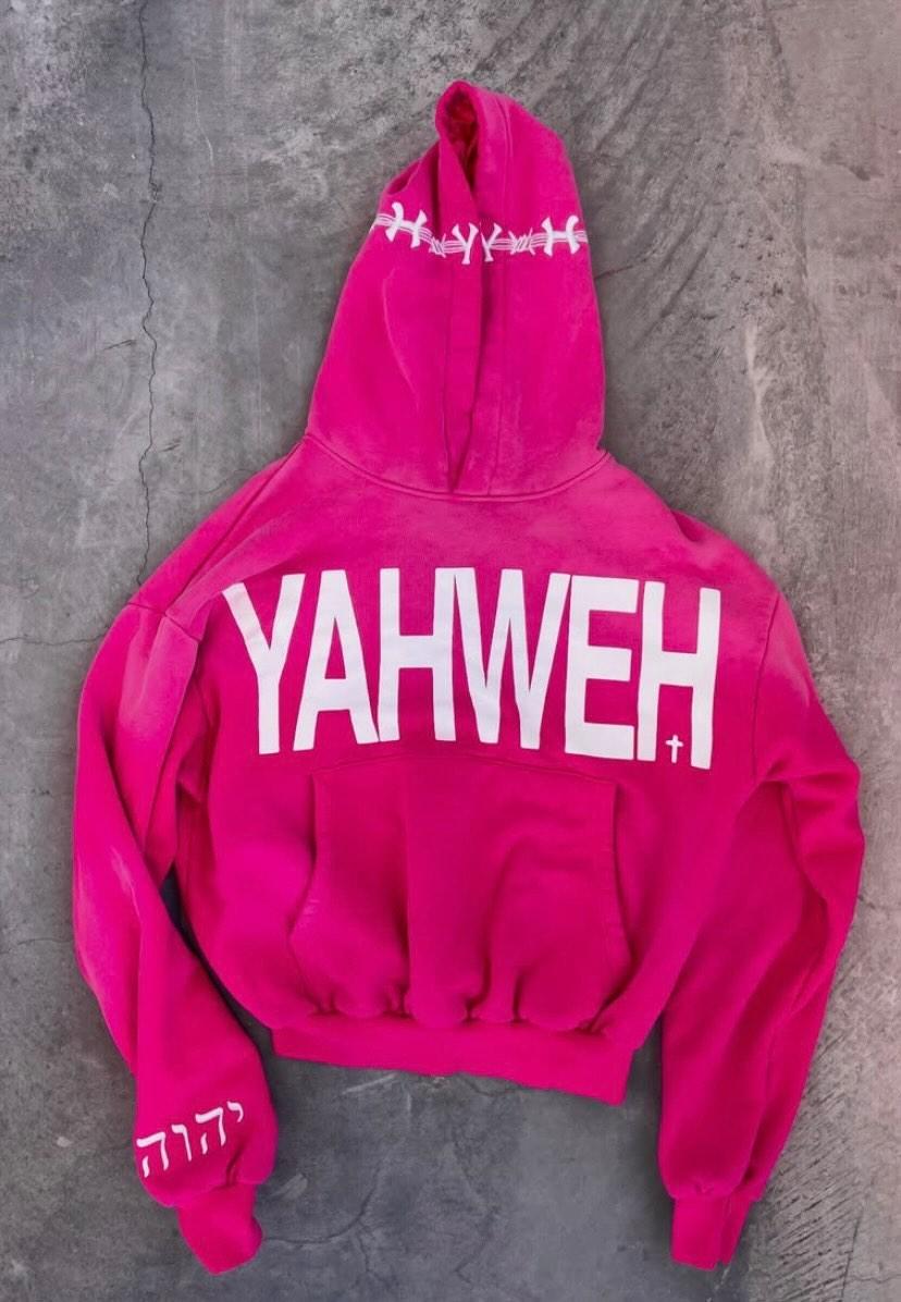 PINK YAHWEH HOODIE
