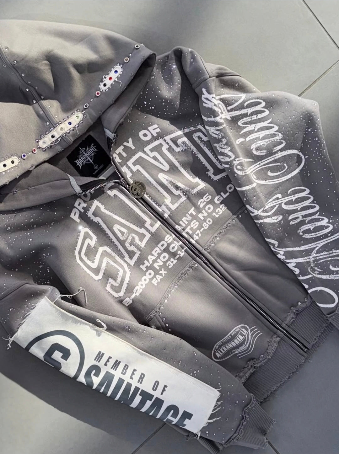 GREY POS ZIPUP