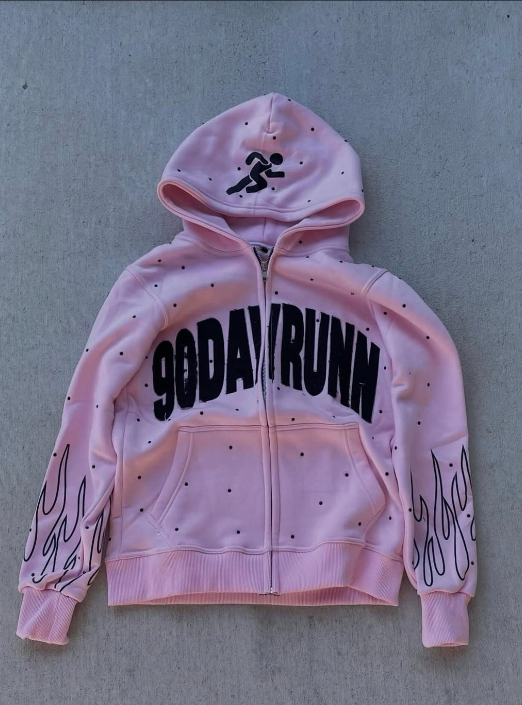 PINK 90 DAY RUN ZIPUP